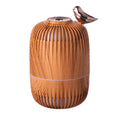 2024 new cross-border wood grain humidifier, usb powered desktop humidifier with high mist output, color-changing aroma diffuser