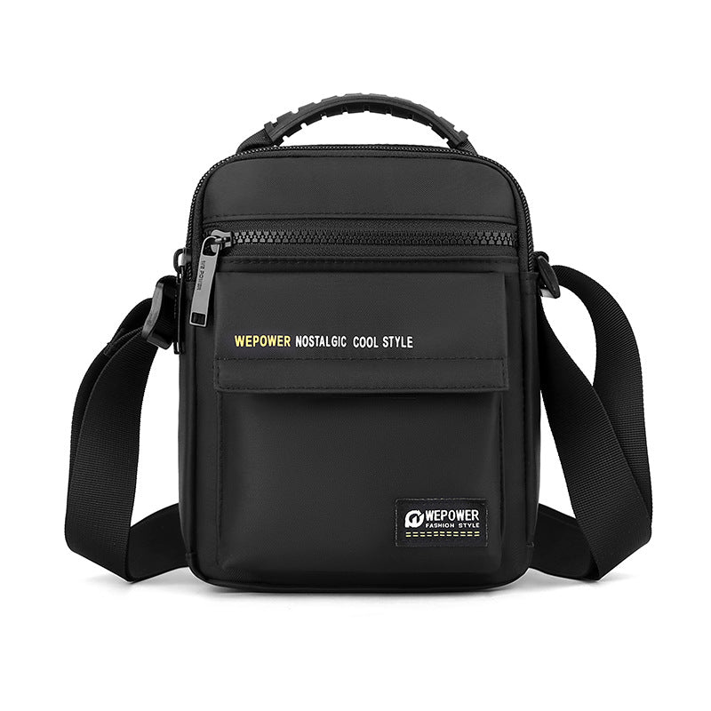 WEPOWER New Men's Casual Simple Shoulder Bag Portable Large Capacity Storage Messenger Bag Business Handbag