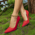 women's single shoes amazon aliexpress pure color high heels stiletto large size women's shoes ins style simple pointed toe