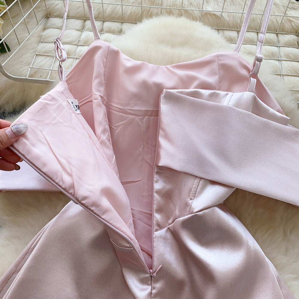 Birthday party dress - 3d butterfly, strapless, off-the-shoulder, spaghetti strap, boned waist, a-line, satin mini dress