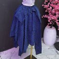 supply, free size, yarn-dyed plaid, double-layered, large swing, loose, asymmetrical, fashionable elastic waist, versatile skirt
