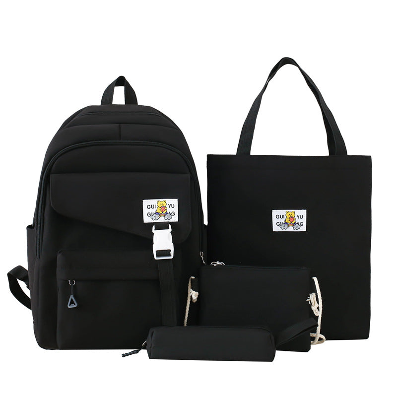 Large capacity bag backpack leisure trend schoolbag primary and secondary school student schoolbag new light travel backpack wholesale