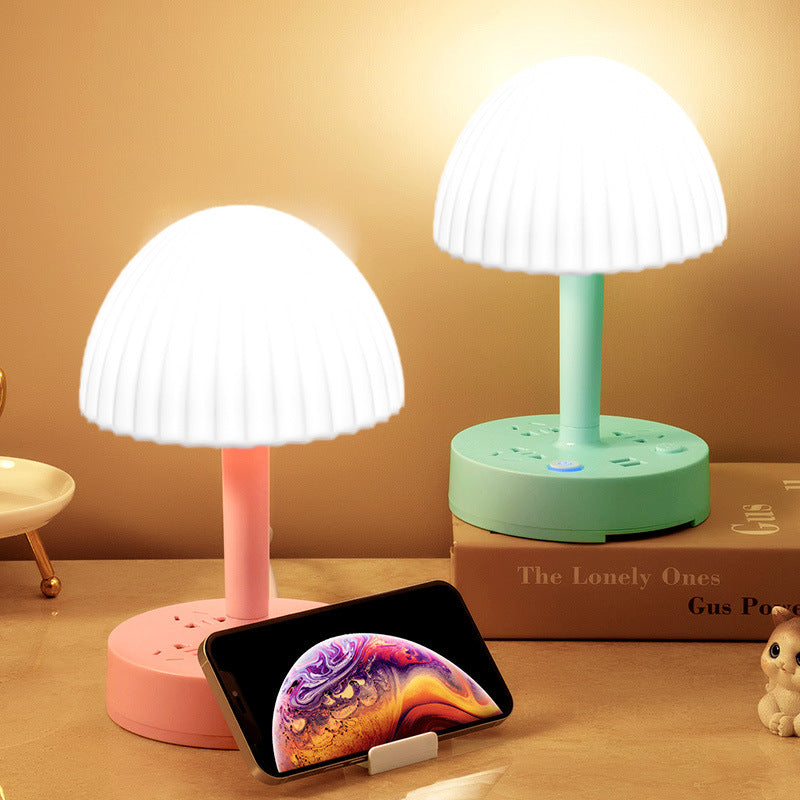 Socket-style reading lamp for home study, plug-in eye protection desk lamp for students, dormitory bedside lamp with usb power strip