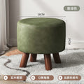 【waterproof, stain-resistant, and anti-pilling tech fabric - round stool】dark green 28*28*29 cm