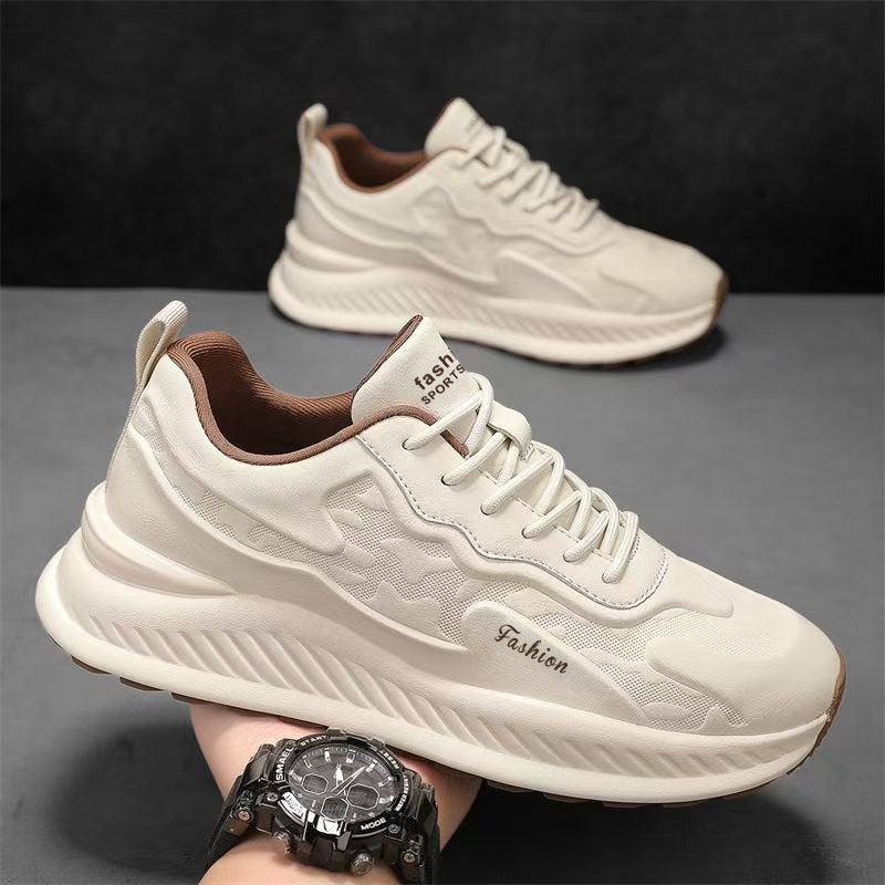 Men's spring 2025 new collection: chunky sole, height increasing, versatile casual sneakers, athletic running shoes, trendy breathable dad shoes for men