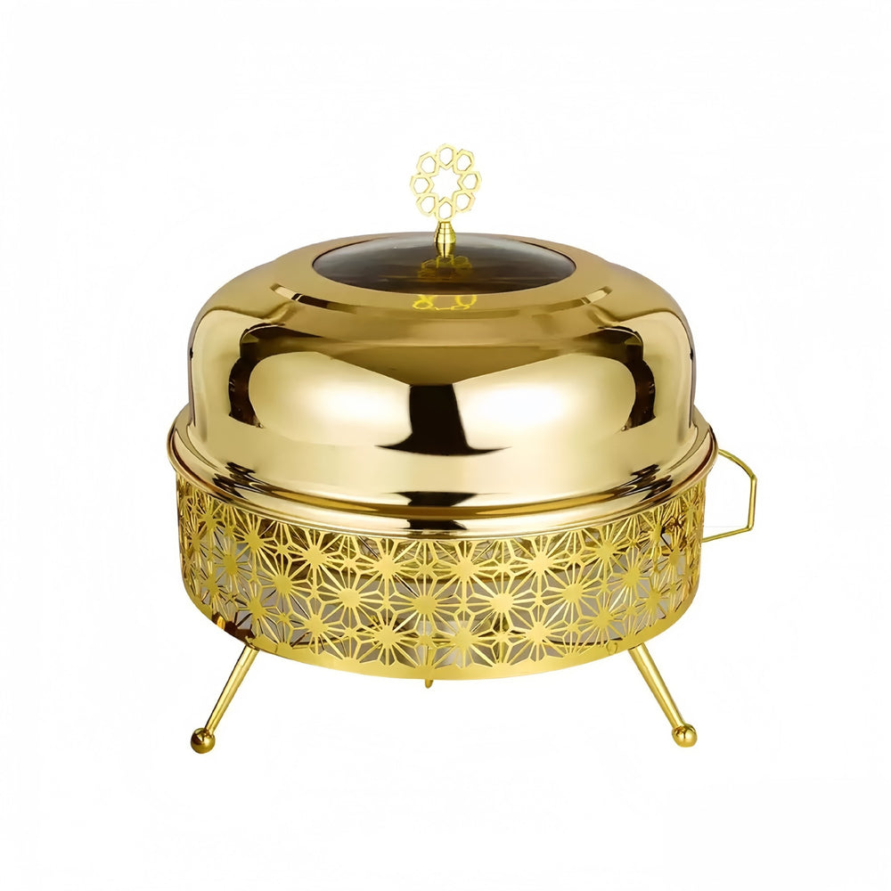 Gold luxury hanging buffet warmer - hotel restaurant wedding banquet buffet stove - in stock wholesale