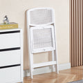 Folding chair - home dining chair, minimalist conference room pp plastic backrest chair, thickened outdoor portable hand-carry chair stool