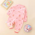Baby clothes autumn outfit super cute cartoon romper single layer crawling suit korean style full month hundred days bodysuit outdoor clothes