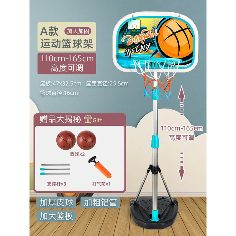 Kids' basketball hoop set - indoor home use, adjustable height, portable basketball stand toy for boys, perfect for toddlers, preschoolers, and kindergarteners