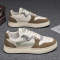 Men's winter shoes: breathable mesh sneakers for men, black and white versatile casual athletic leather shoes, white sneakers for men