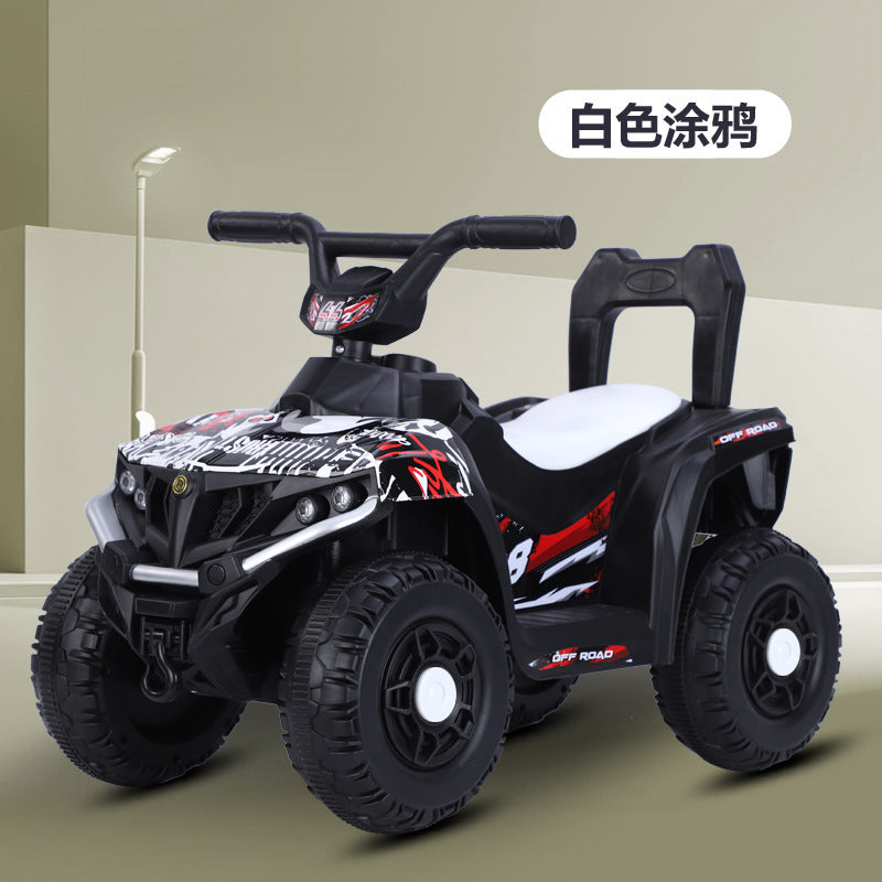 Manufacturer spot children's electric beach car four-wheeled outdoor off-road vehicle 1-3-5 year old baby charging remote control motorcycle