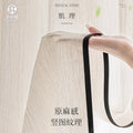 Cream medieval linen japanese style log style fufeng black edge gauze light-proof window gauze curtain living room balcony curtain