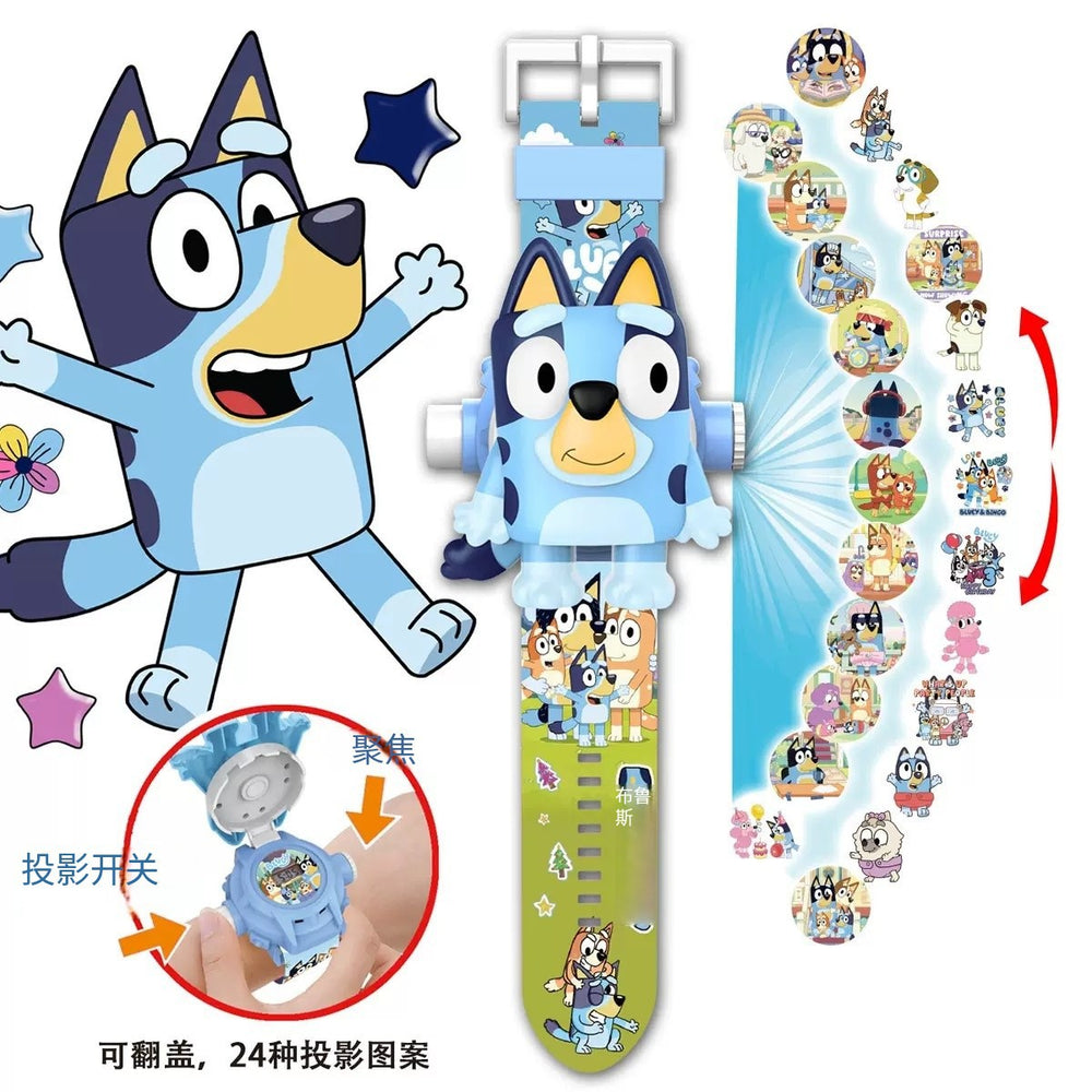 Trendy new toy cartoon projection kids toy watch, hot-selling sanrio projection electronic luminous watch, educational