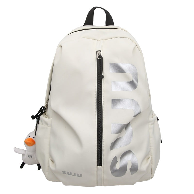 Cross-border  casual backpack new lightweight high school college student schoolbag tooling trendy men's and women's travel backpack