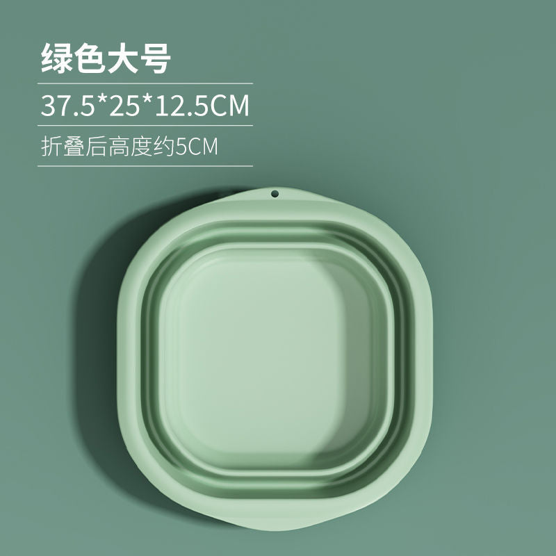 Collapsible washbasin - portable travel basin, thickened plastic basin, available in small and large sizes, perfect for home, dorm, and laundry use