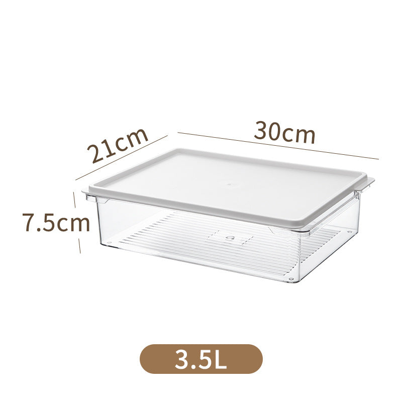 Food grade food frozen storage crisper refrigerator scene with lid transparent sealed storage box  new product