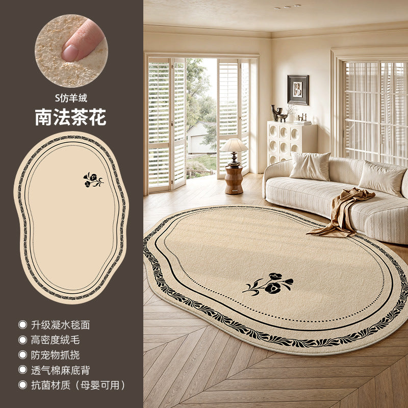 Carpet living room french retronew arrival stain-resistant and easy-care bedside blanket sofa coffee table asymmetrical shaped mat