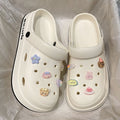 2024 new eva clogs summer women's outdoor thick-soled beach sandals "stomping on shit" comfort non-slip girls' slippers wholesale