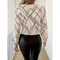 code new arrival  original women's fashionelegantv necklong sleevesshirt