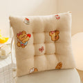 All-season square chair cushion - home, classroom, student stool pad - non-slip base - kids' floor mat