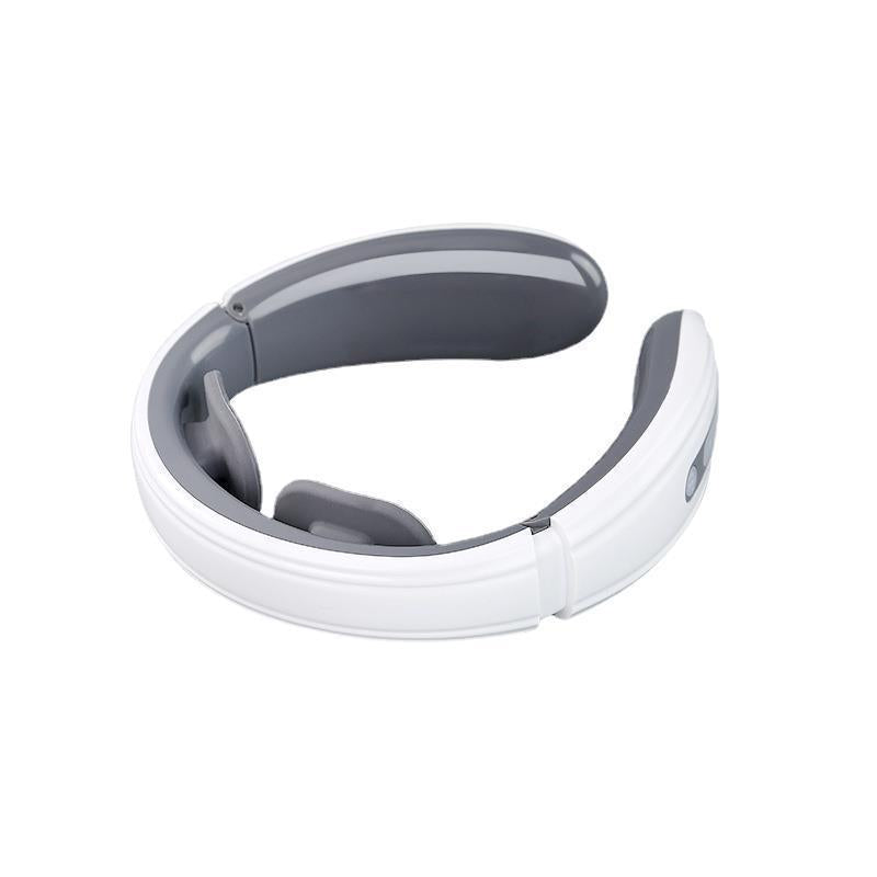 Cervical spine massager - neck massager with electromagnetic stimulation, heating, and pulse massage - computerized charging cervical spine massager