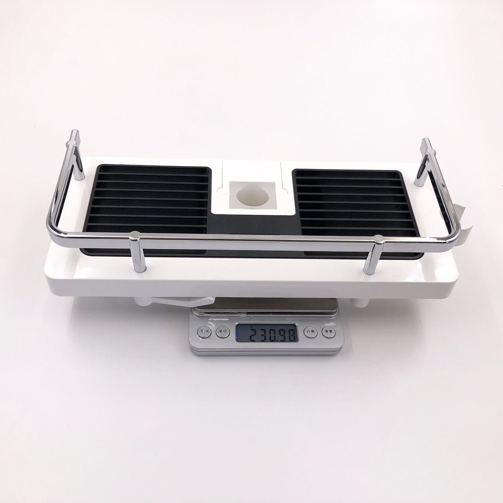 Shower Shelf No Punching Toilet Bathroom Shower Lift Rod Body Wash Shampoo Tray Storage Shelf