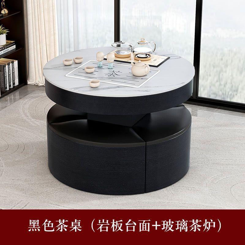 Rock slab kung fu coffee table small apartment for home fire stone tea table intelligent fully automatic small all-in-one tea table and chair combination