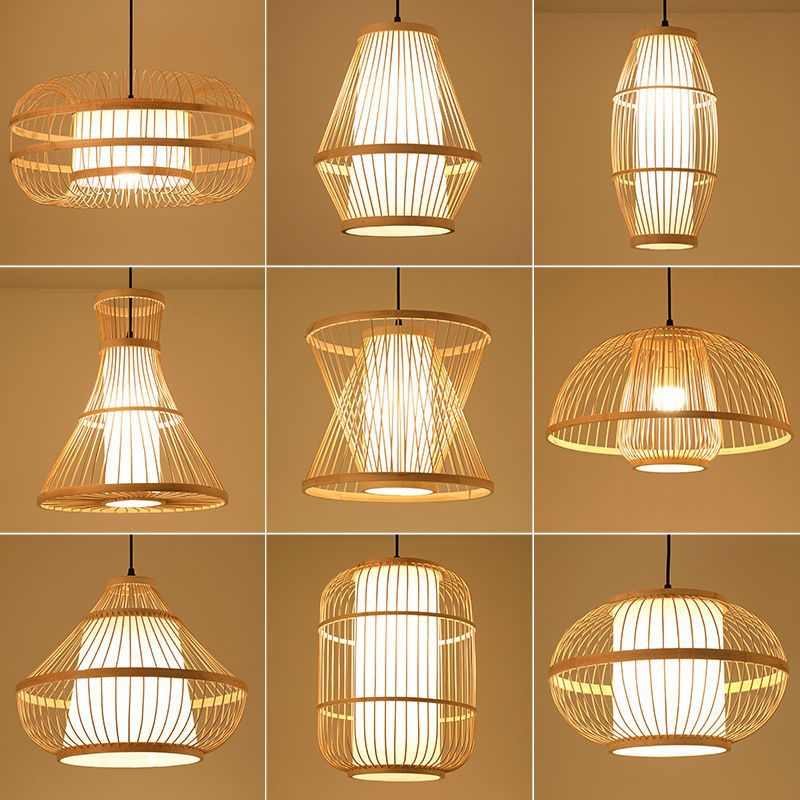 Lantern bamboo art chandelier bar b&b tea room hot pot restaurant restaurant casual japanese restaurant bamboo dining room lighting