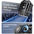 2026 new dual-head magnetic rechargeable electric shaver for men - portable mini rotary razor for home and car