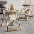 Multifunctional baby high chair - 0-6 years, convertible reclining & foldable, 2-in-1 feeding & rocking chair for infants and toddlers