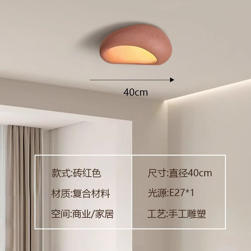 Ceiling light Japanese wabi-sabi wind retro industrial wind bedroom light room lighting designer