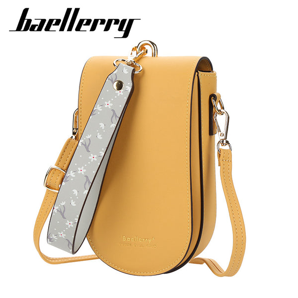 Women's wallet mobile phone bag new baellerry Korean version fashion small messenger bag solid color magnetic buckle versatile explosion