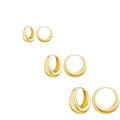 European and american cross-border hot-selling fashionable high-end minimalist geometric hoop earring set - trendy and unique earrings