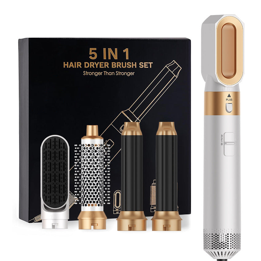 Cross-border five-in-one hot air comb, multi-functional styling hair dryer, automatic curling iron, universal hair dryer, hair dryer