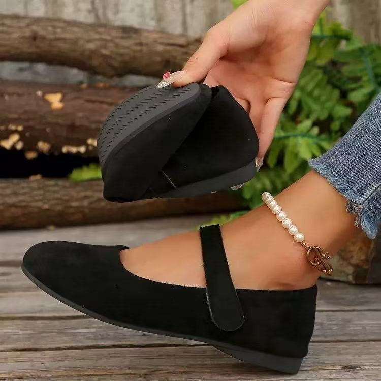export plus size french retro mary jane shoes  spring/autumn new round toe low-cut flat shoes