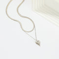 creative retro alloy heart pendant earrings fashionelegant heart-shaped stacking chain necklace gold