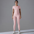 New solid color double-sided brushed fleece high-stretch breathable yoga set - women's running, fitness, and workout yoga outfit