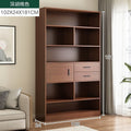 [double drawer and one door] dark walnut color 102x24x181cm