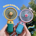 hot-selling handheld mini fan, featuring a cute floral cartoon design. usb powered, desktop mini portable fan, perfect for student gifts and wholesale
