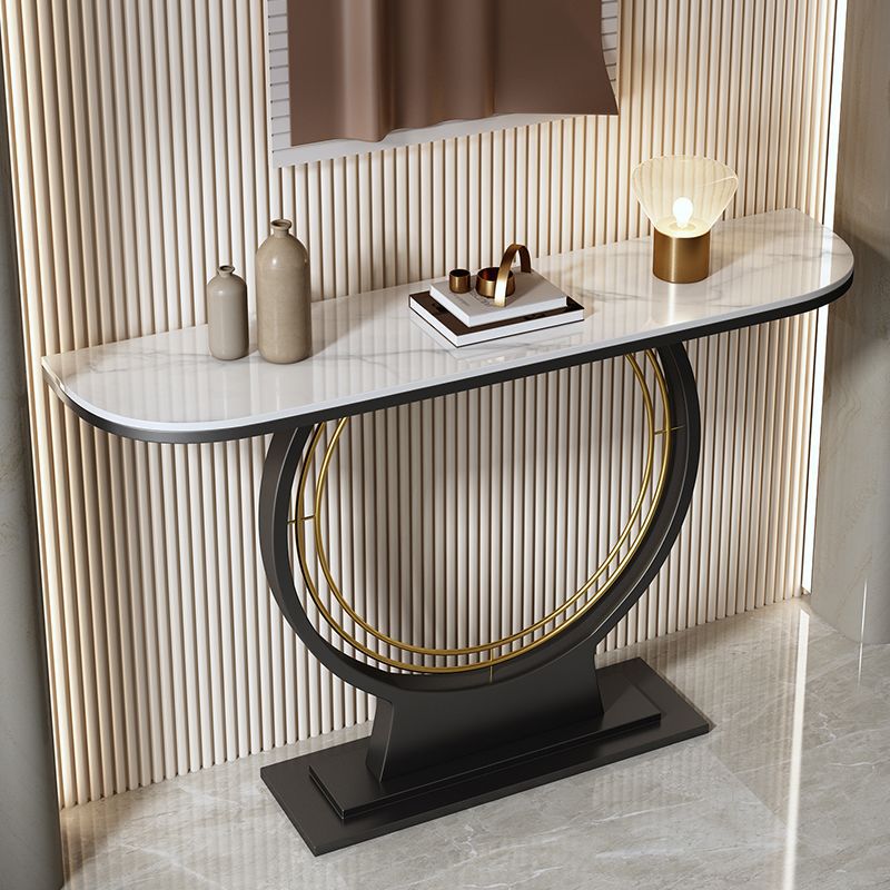 Accessible luxury bench narrow table slate console table entrance cabinet new chinoiserie bench entrance console table table against the wall semicircle