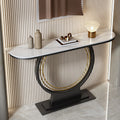 Accessible luxury bench narrow table slate console table entrance cabinet new chinoiserie bench entrance console table table against the wall semicircle