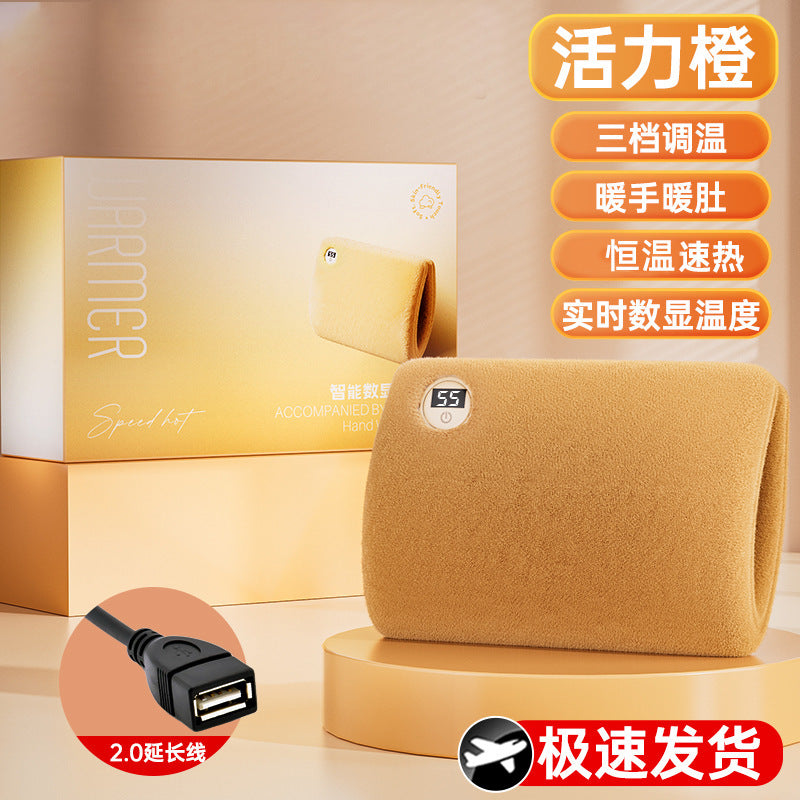 Best selling hand warmer bag stuffed constant temperature digital display heating student portable heattech handy gadget warm baby knee warmers hand warmers