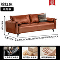 American mid-century oil wax leather sofa, perfect for living rooms, small apartments, clothing store receptions, and adding a touch of understated luxury with a vintage vibe. this double-seater sofa is a stylish choice