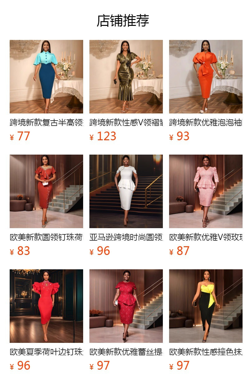 Am030318 new v-neck sleeveless bow dress - designer style mesh gown dress