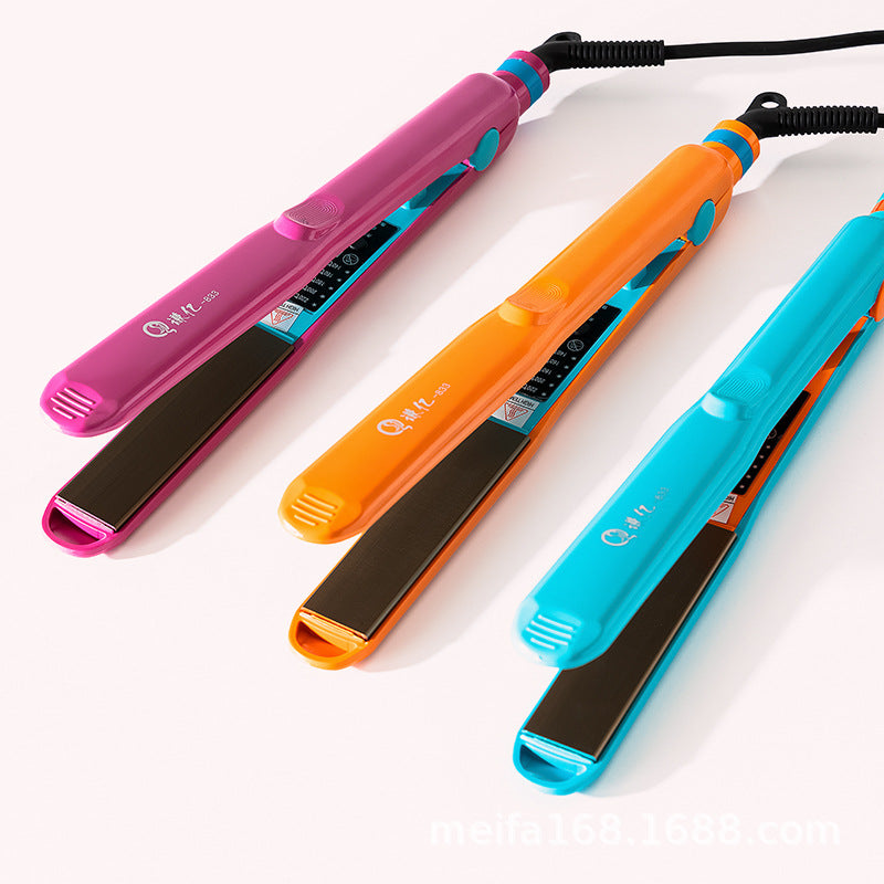 Small corn silk splint straight and roll dual-purpose hair curler egg roll for home straight hair clip hairdressing shop special hair curling iron
