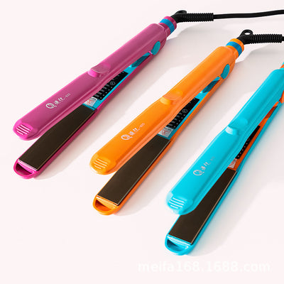 Small corn silk splint straight and roll dual-purpose hair curler egg roll for home straight hair clip hairdressing shop special hair curling iron