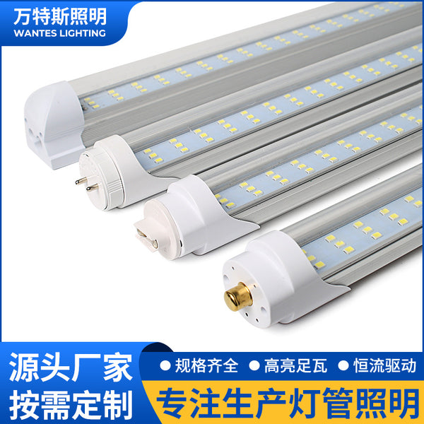 T8 lamp tube 1.2 meters LED integrated lamp tube Highlight non-stroboscopic underground garage Factory building Commercial lighting daylight tube