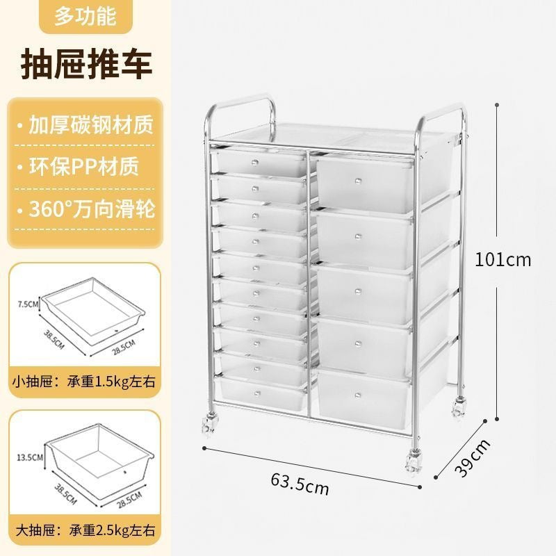 Multi-tiered storage cabinet with drawers - versatile organizer for home, space-saving, black