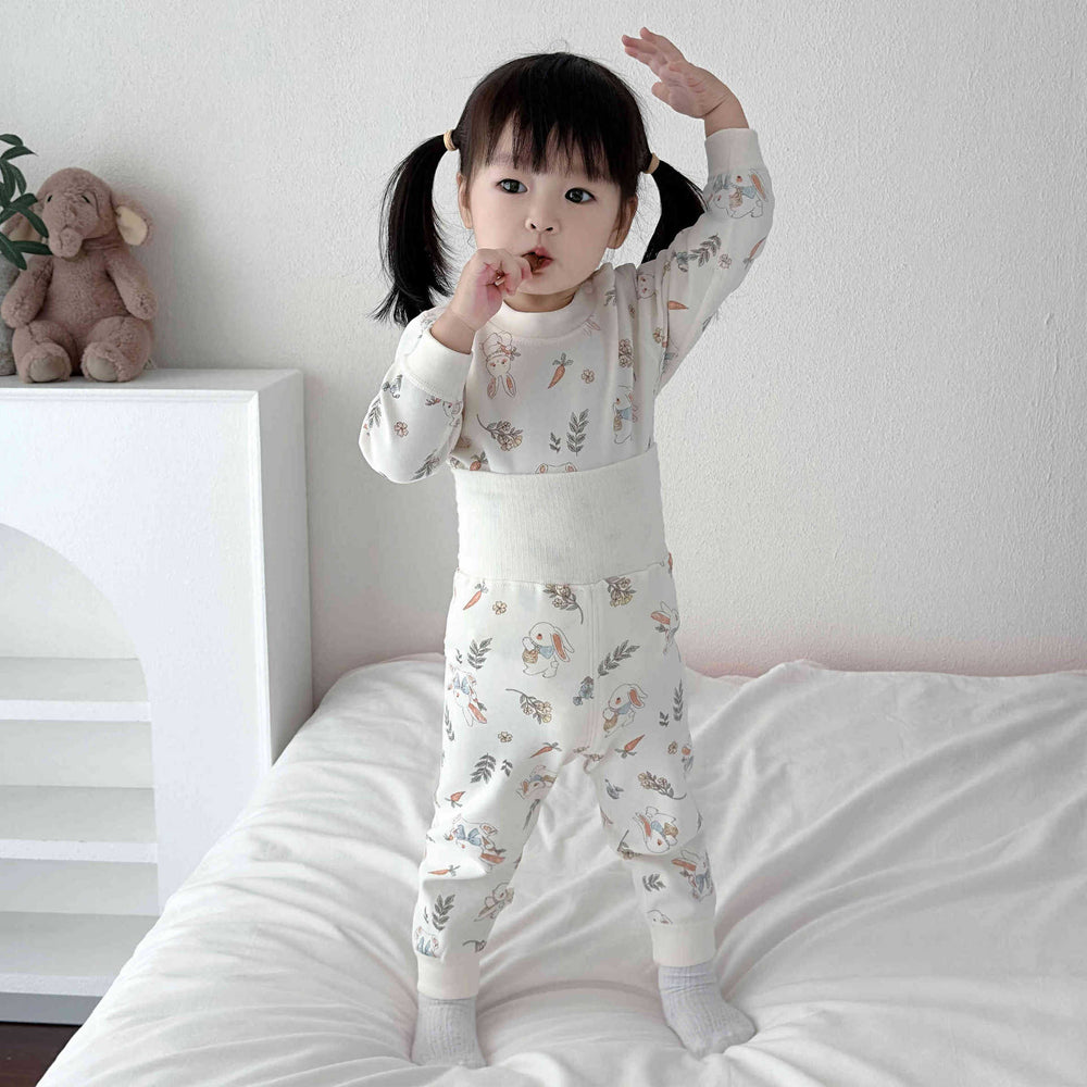 Baby comfort fleece cotton 300g autumn clothes high waist belly protection boneless class a fall and winterkidsheattechintimatessuit