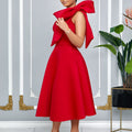 Q119 cross-border   independent station fashion women's solid color sexy dress foreign trade dress
